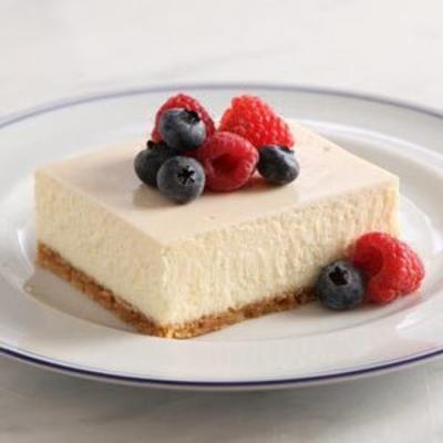 New York-stijl zure room getopte cheesecake