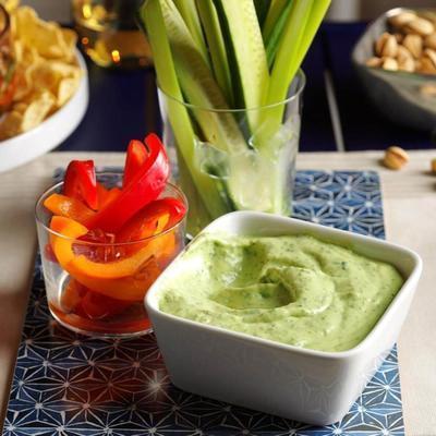 vers kruid plantaardige dip