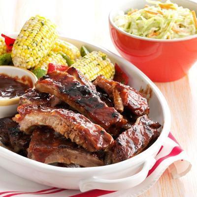 honing-bier gestoofde ribben