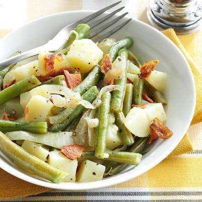 slowcooker sperziebonen en spek