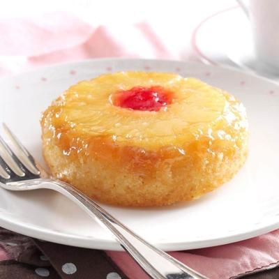 ananas ondersteboven cake voor twee