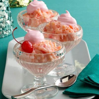 maraschino cherry rice pudding