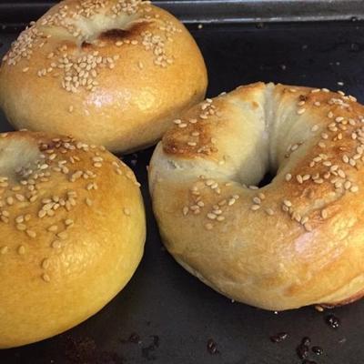 gekookte bagels