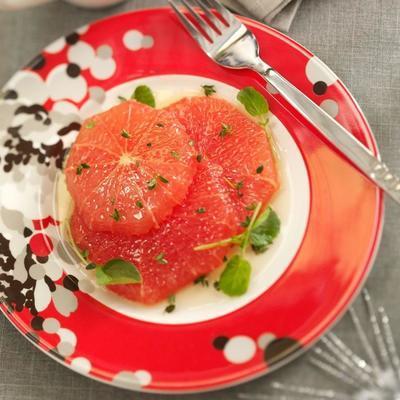 Fresh Grapefruit in Honey-Thyme Sauce