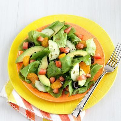 snelle zomersalade met mandarijn sinaasappels