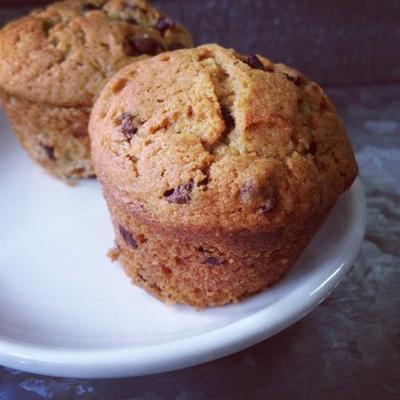 mokka chocoladeschilfer bananen muffins