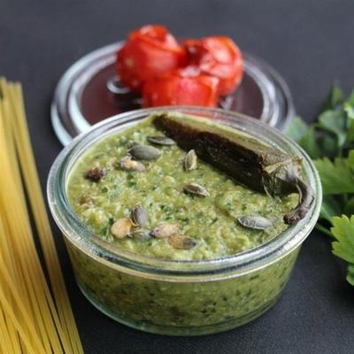 pasta met jalapenopesto