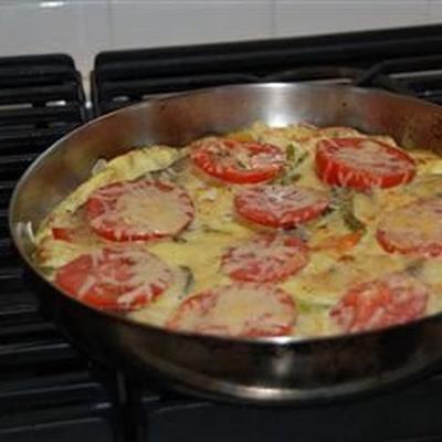 gegrilde poblano frittata