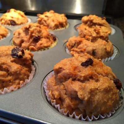 zoete aardappel muffins