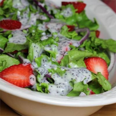 Strawberry Romaine salade i