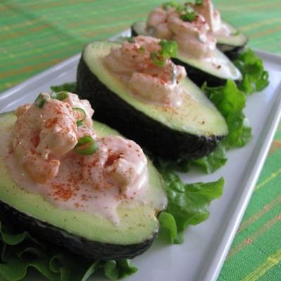garnalen en avocado salade