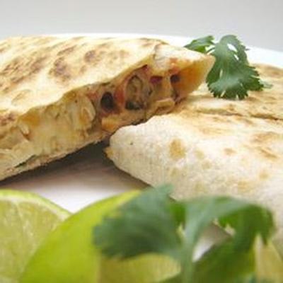 gegrilde kippenquesadillas