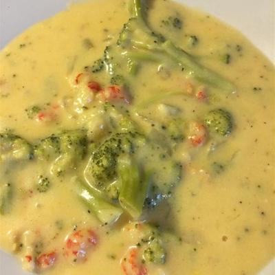 broccoli langoesten kaas soep