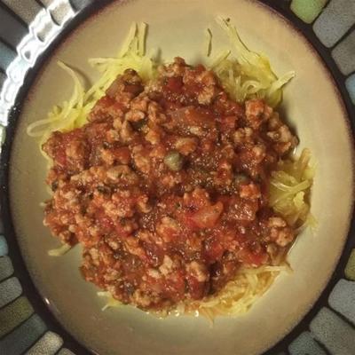 pittige spaghetti squash