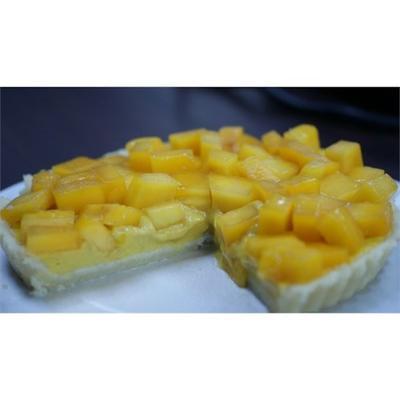 mango vla taart