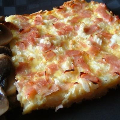 ham en kaas ontbijt quiche