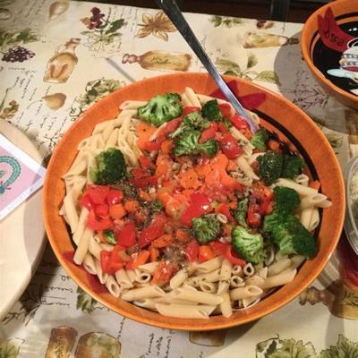 pasta met groenten