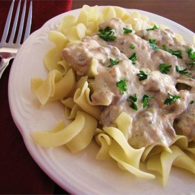 slow cooker chicken stroganoff