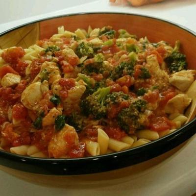pasta met kip en broccoli