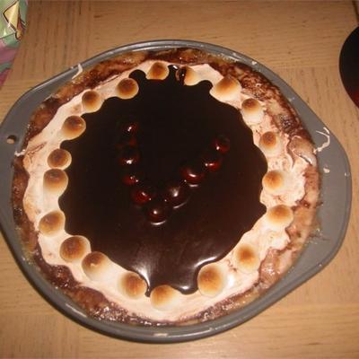 chocoladetaart met butterscotch