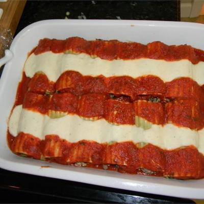 Italiaans gebakken cannelloni