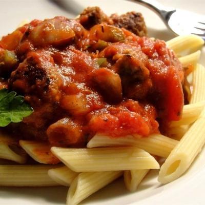 pastasaus met Italiaanse worst
