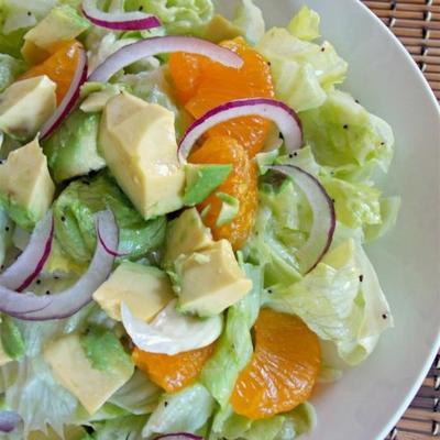 unieke fruitige groene salade