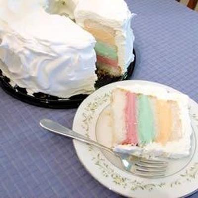 regenboog sherbet cake