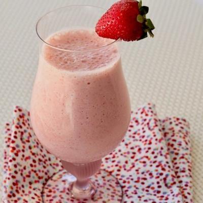 heerlijke gezonde aardbeien shake