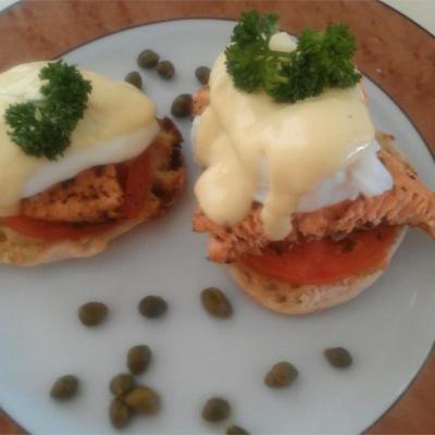 Eggs Benedict met zalm