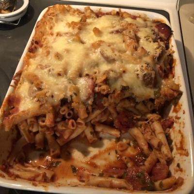 Kielbasa pasta casserole