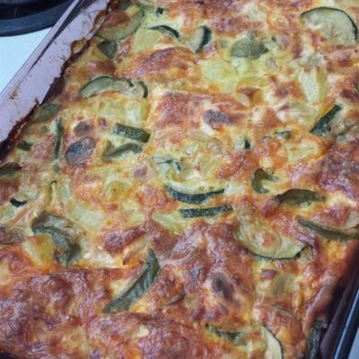 warme of koude plantaardige frittata