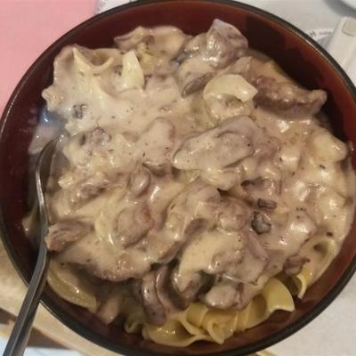 hertenvlees stroganoff