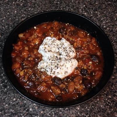 fantastische black bean chili