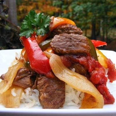 slowcooker peper steak