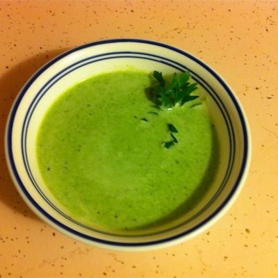 groene fluwelen soep