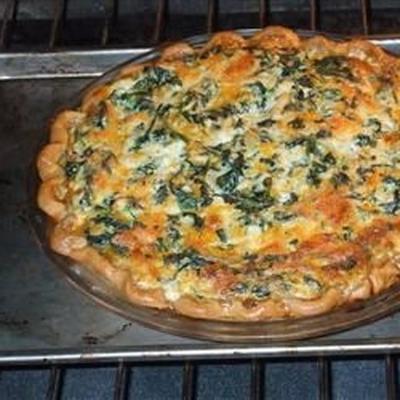 eggless tofu spinach quiche