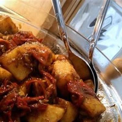 geroosterde aardappel en knoflooksalade