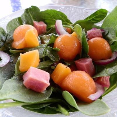 lente ham en spinazie salade