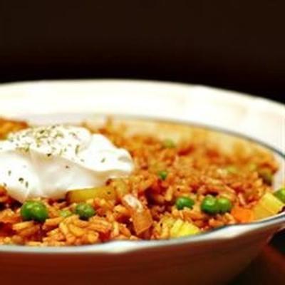 veganistische curried rijst