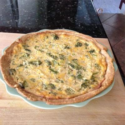 tofu quiche met broccoli