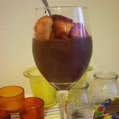 lekkere veganistische chocoladepudding