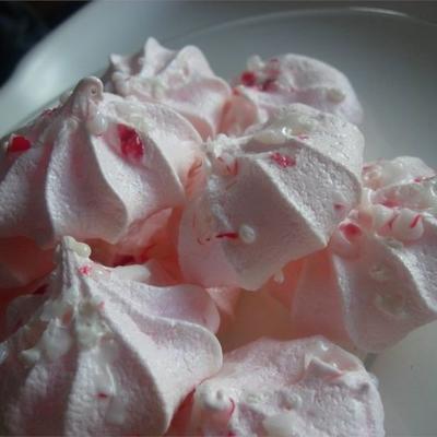 pepermunt meringue cookies