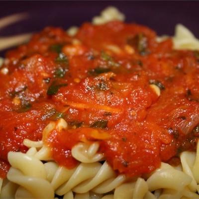 slowcooker spinazie Marinara saus