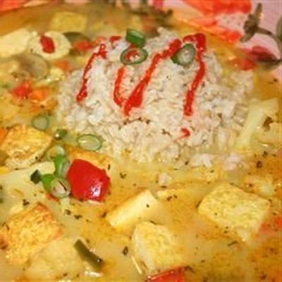 Thaise curry-soep in Vietnamese stijl