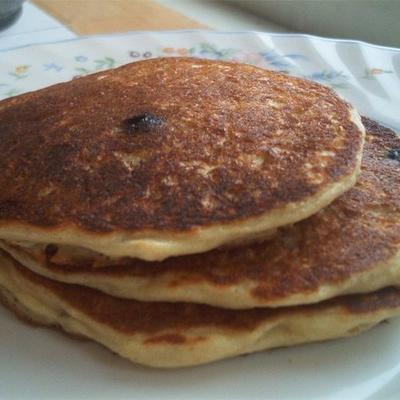 havermout en tarwebloem bosbessenpannenkoekjes