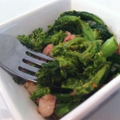 broccoli Rabe en worst