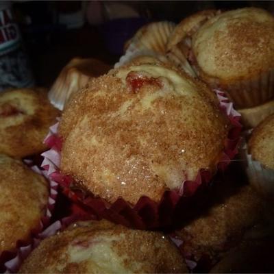 vers verse aardbeien muffins