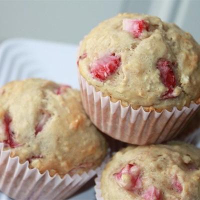 aardbei haver muffins