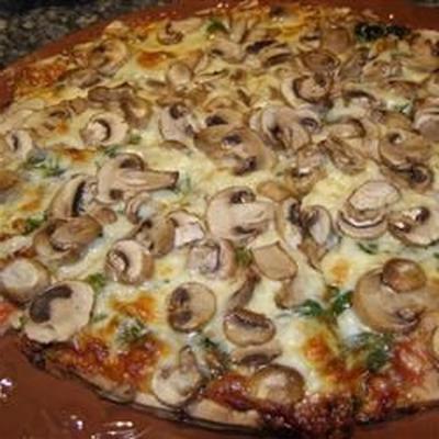 Allie's mushroom pizza